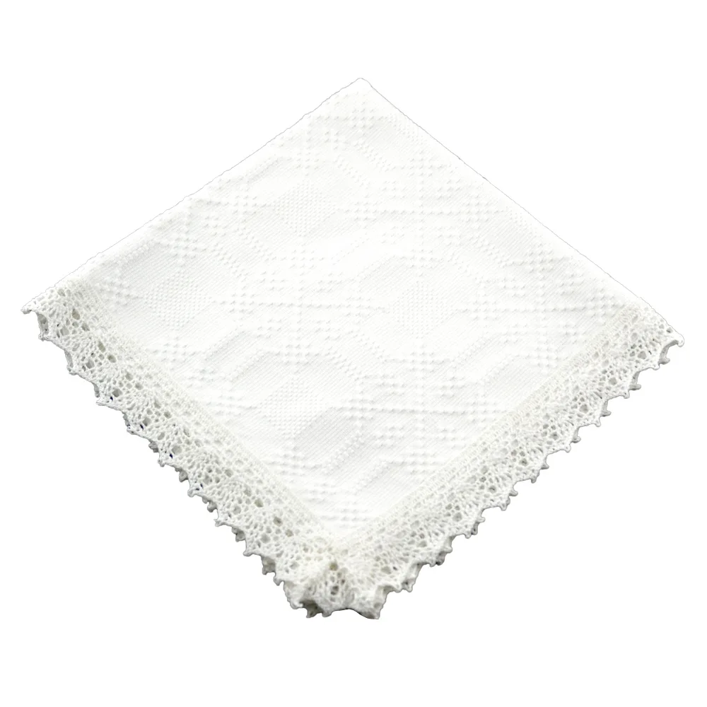 Servetel traditional din bumbac 40x40 CM Alb