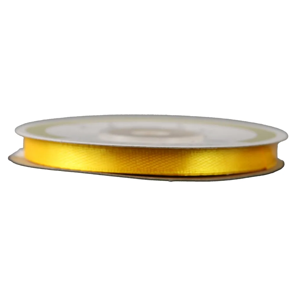 Rola panglica satin Galben 6 mm x 25 m Art Deco