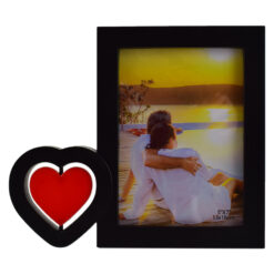 Rama foto din plastic - Dim. poza 13x18 cm - Decorata cu inimioara rotativa - imagine 3