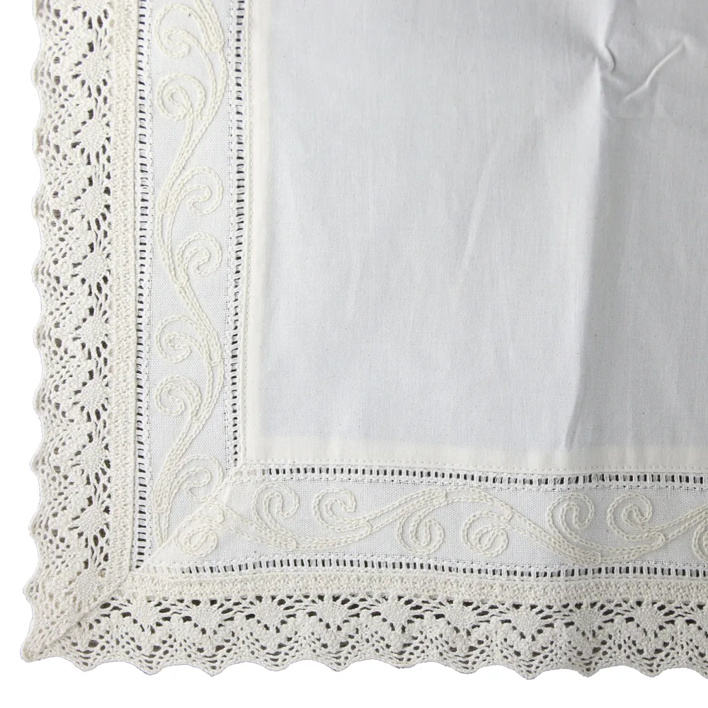 Fata de masa tip runner din bumbac 50 x 150 cm, cu broderie