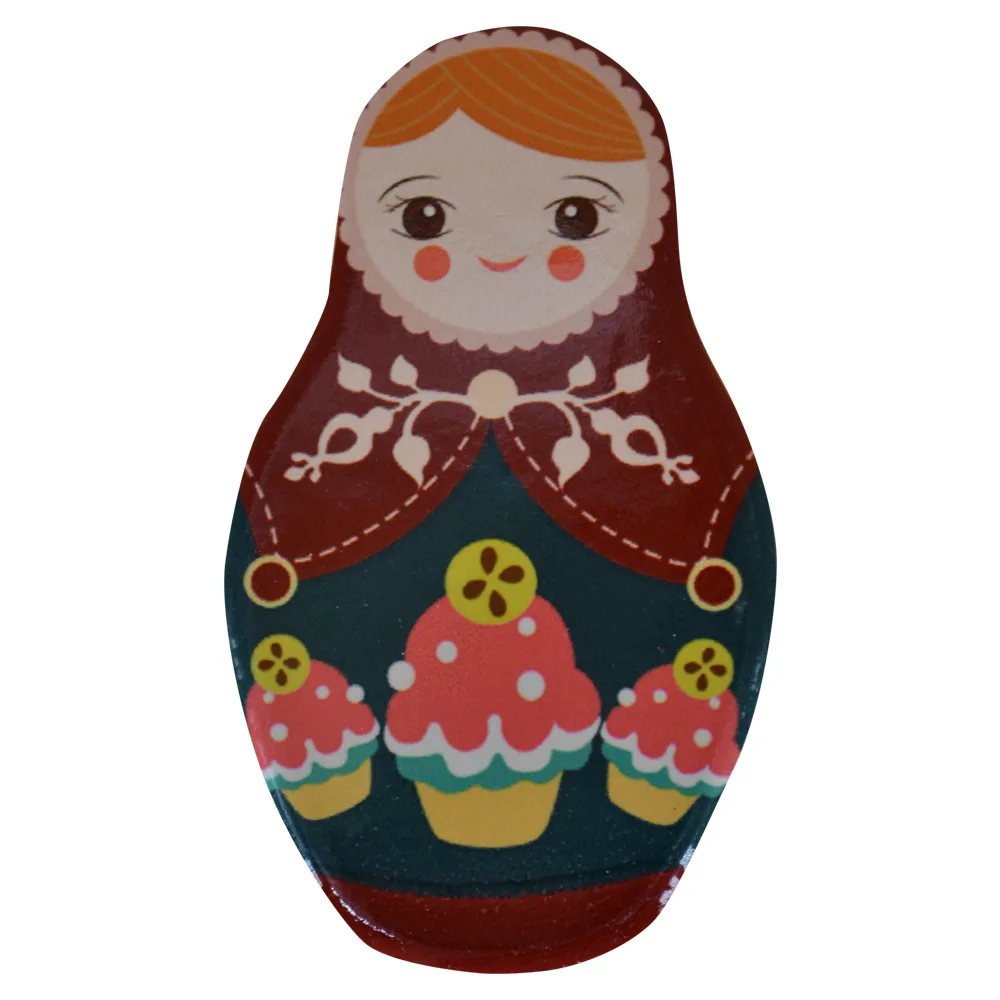 Magnet de frigider din ceramica 5x9 CM - Matrioska - imagine 6