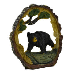 Ornament decorativ din rasina cu urs 7.5 x 8.5 cm
