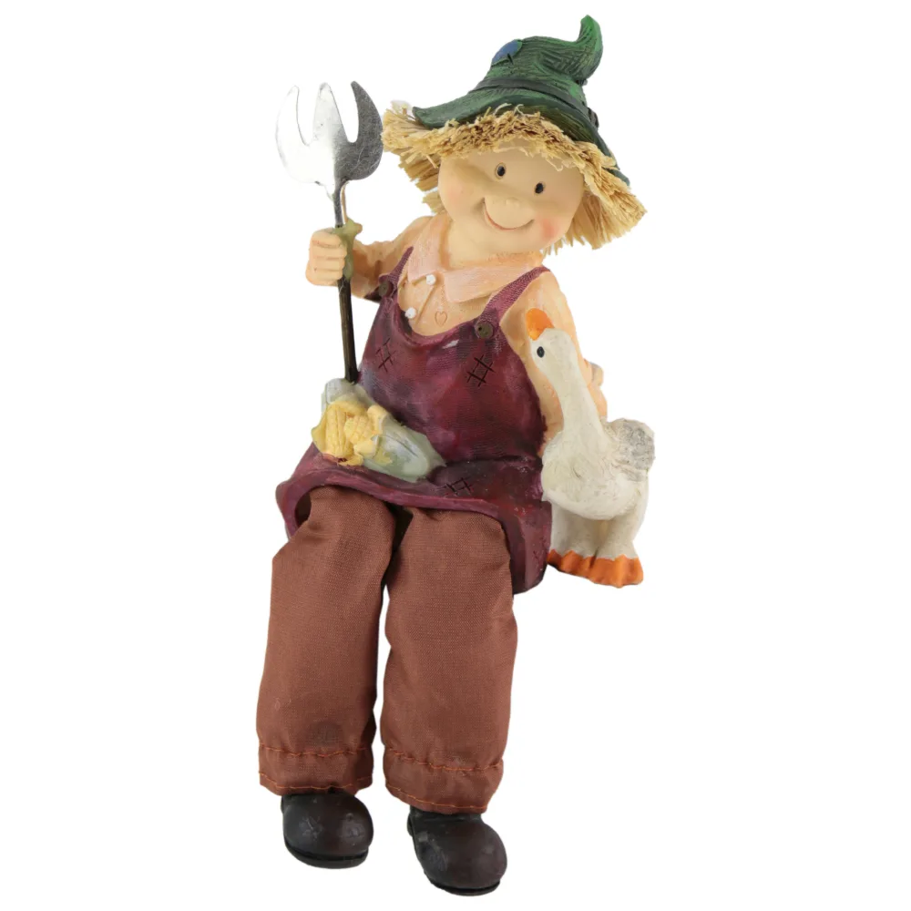 Copil Gradinar din rasina cu picioare textil 20 CM - imagine 2