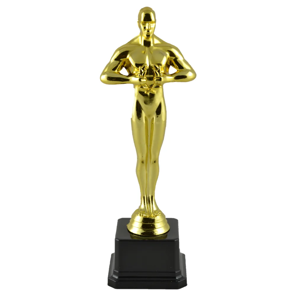 Trofeu Statueta auriu din material plastic 25 CM