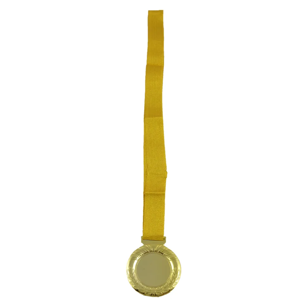 Medalie Aurie din metal 6.5 CM cu panglica