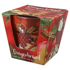 Lumanare de Craciun parfumata in pahar 115 gr, Gingerbread - imagine 2