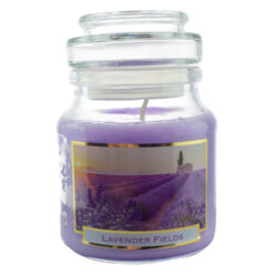 Lumanare parfumata in borcan cu capac - Lavender Fields & Homemade Lavender Soap, cu aroma de lavanda - imagine 3