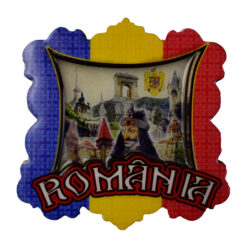 Magnet frigider din lemn si rasina Romania/Dracula 8 CM - imagine 3