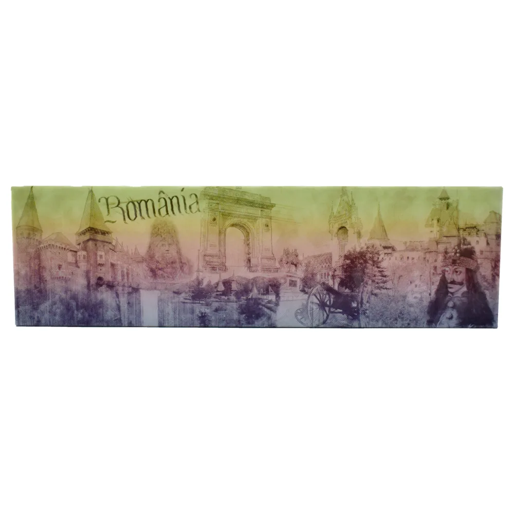 Magnet frigider din plastic Romania 17x5 CM, Modele variate - imagine 4