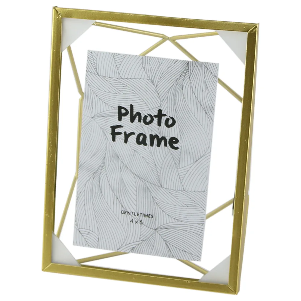Rama foto din metal si sticla 20x15 CM, Dim. poze 10x15 CM