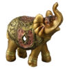 Figurina elefant din rasina aurie 7 x 8 cm