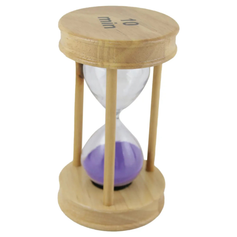 Clepsidra din lemn cu nisip colorat, 10 minute - 14 CM - imagine 2