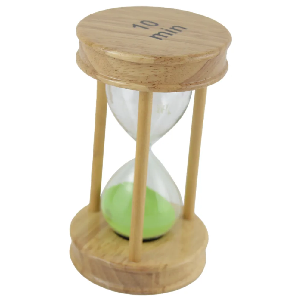 Clepsidra din lemn cu nisip colorat, 10 minute - 14 CM - imagine 3