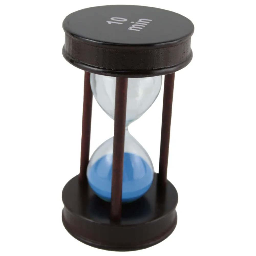 Clepsidra din lemn cu nisip colorat, 10 minute - 14 CM - imagine 4