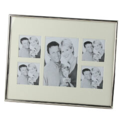 Rama foto din metal 25x20 CM, 5 poze, dim. poze: 4x5x5 CM, 9x13 CM