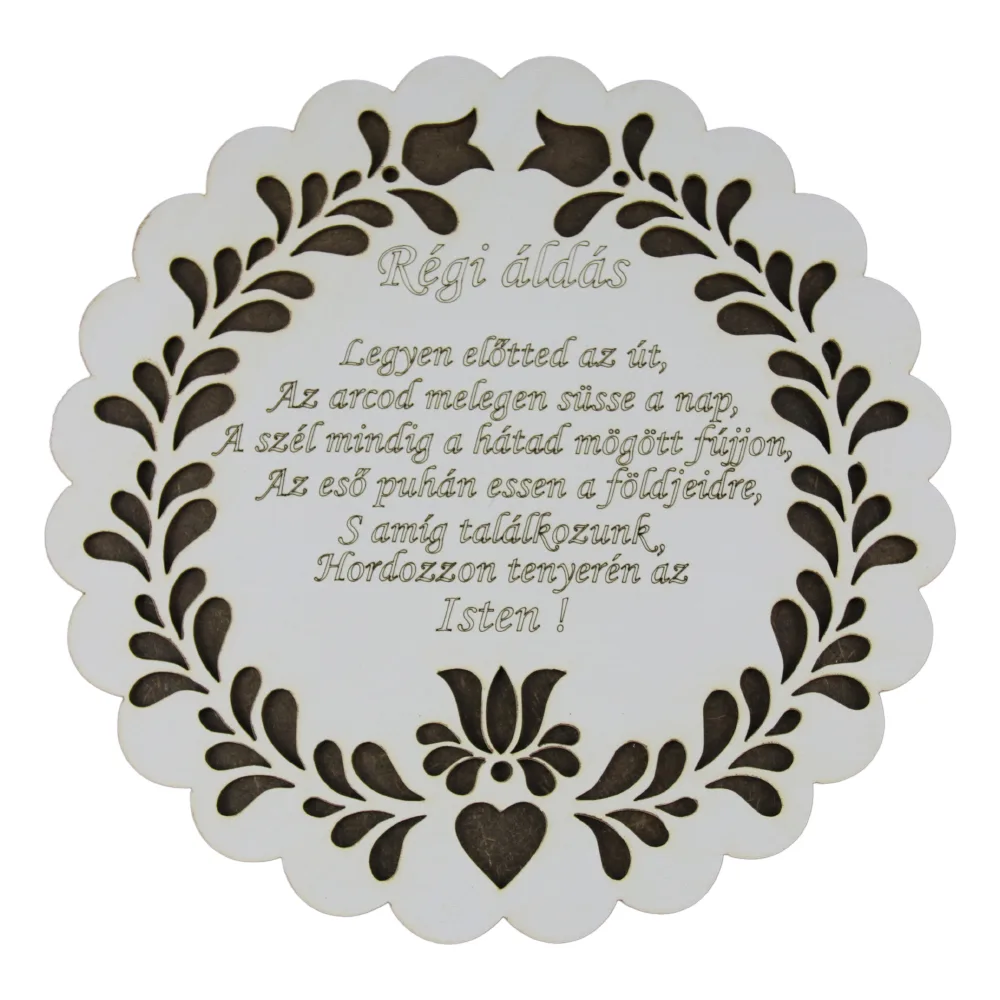 Suport oale traforaj din lemn "Regi Aldas" 20 CM