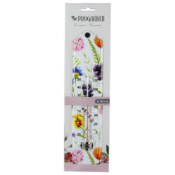 Termometru din metal decorat cu flori 29 CM - imagine 3