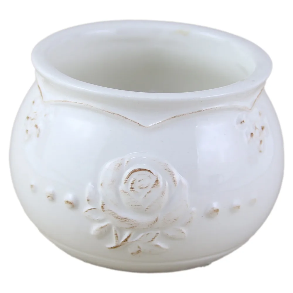 Ghiveci din ceramica Trandafir 10 x 7 cm
