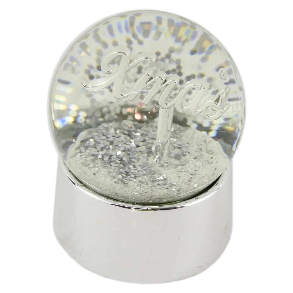 Glob de zapada Wish/Xmas din sticla 8 CM - imagine 2