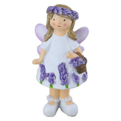 Figurina Fetita cu lavanda din rasina 11.5 CM - imagine 2