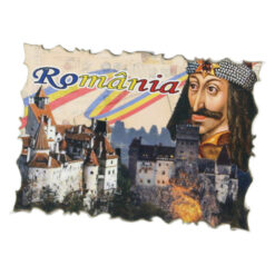 Magnet frigider din lemn Romania 7x5 CM - imagine 3