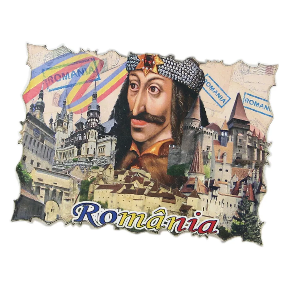 Magnet frigider din lemn Romania 7x5 CM - imagine 4