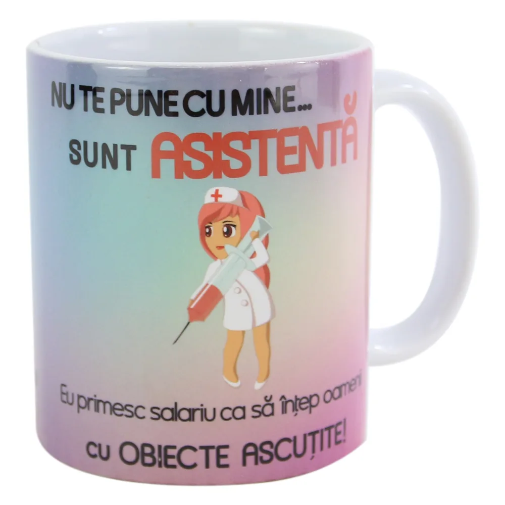 Cana ceramica "Asistenta" 330 ml