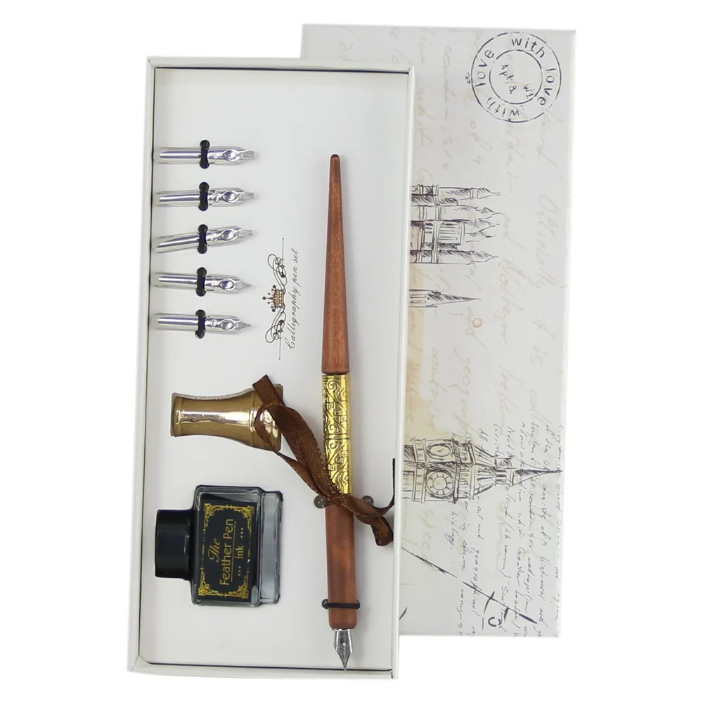Set de Caligrafie cu stilou - 8 piese