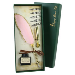 Set de Caligrafie cu Pana, stil Vintage, "Enjoy Your Life" - 8 piese - imagine 3
