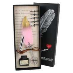 Set de Caligrafie cu Pana, stil Vintage, Vintage World - 8 piese - imagine 3