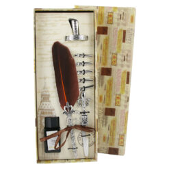 Set de Caligrafie cu Pana, stil Vintage, Alfabeto - 9 piese - imagine 5