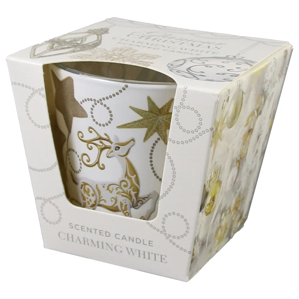 Lumanare de Craciun parfumata in pahar 115 gr, Glamour Christmas - imagine 2
