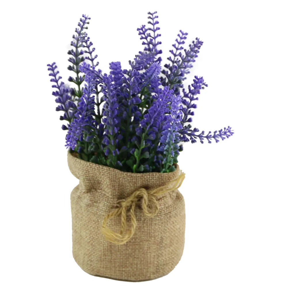 Floare artificiala in ghiveci 7x17 CM, Lavanda