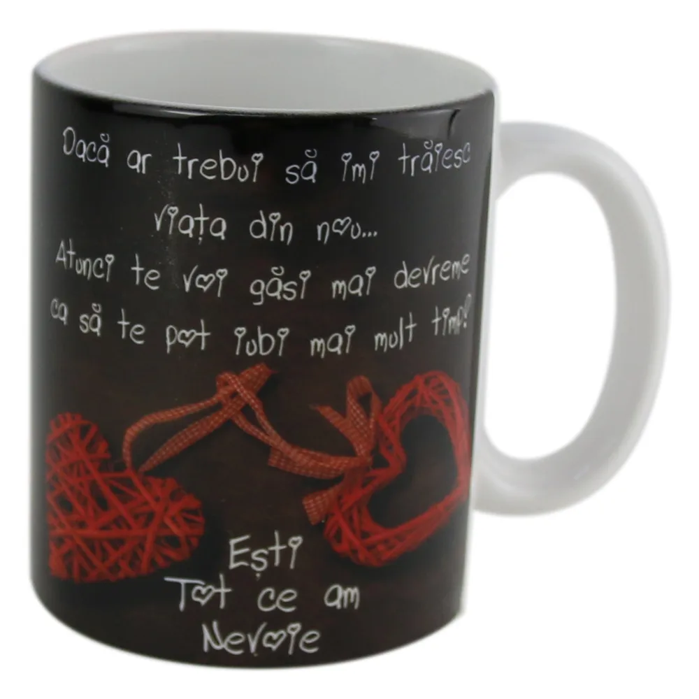 Cana ceramica "Esti tot ce am nevoie" 330 ml