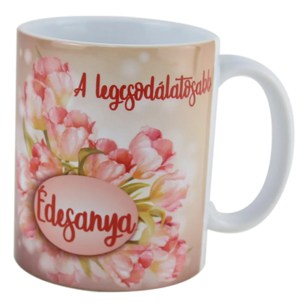 Cana ceramica "A legcsodalatosabb Edesanya", 330 ml