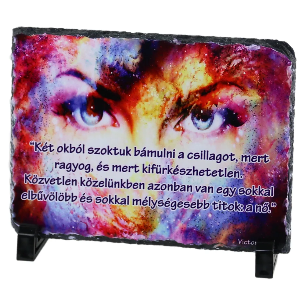 Placa ardezie "Ket okbol szoktuk..." 19x14 CM
