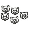Set 5 decor craft Urs din lemn 3 CM