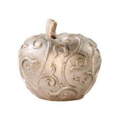 Mar decorativ din rasina, bronz antichizat, cu model ornamental - 6 cm