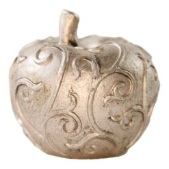 Mar decorativ din rasina, bronz antichizat, cu model ornamental - 6 cm
