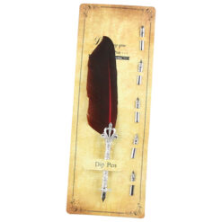 Alternative view of Set de Caligrafie cu Pana, stil Vintage, Dip pen - 6 piese
