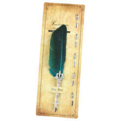Set de Caligrafie cu Pana, stil Vintage, Dip pen - 6 piese - imagine 3
