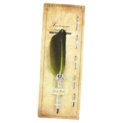Set de Caligrafie cu Pana, stil Vintage, Dip pen - 6 piese - imagine 6