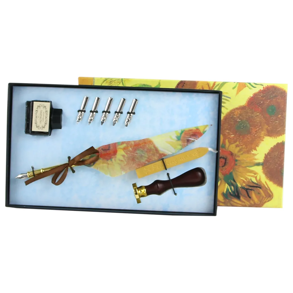 Set de Caligrafie cu Pana, stil Vintage, Art Gallery - 9 piese - imagine 2