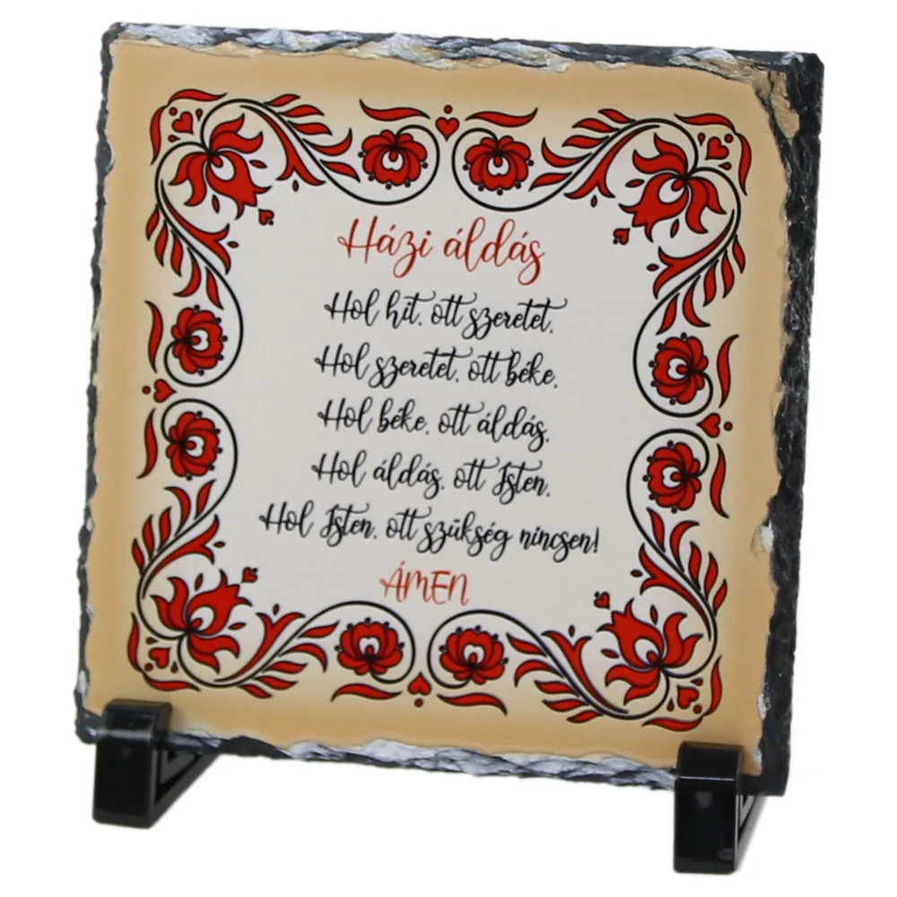 Placa ardezie "Hazi Aldas" 14x14 CM