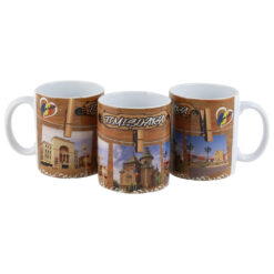 Cana ceramica "Timisoara", 330 ml, maro