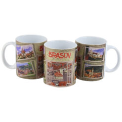 Cana ceramica "Brasov", 330 ml, maro