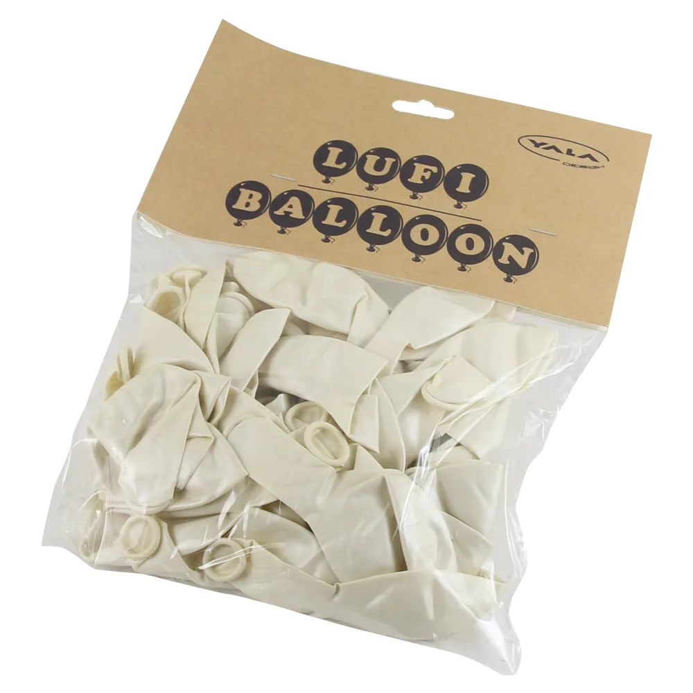 Set 50 baloane 31 CM, Alb