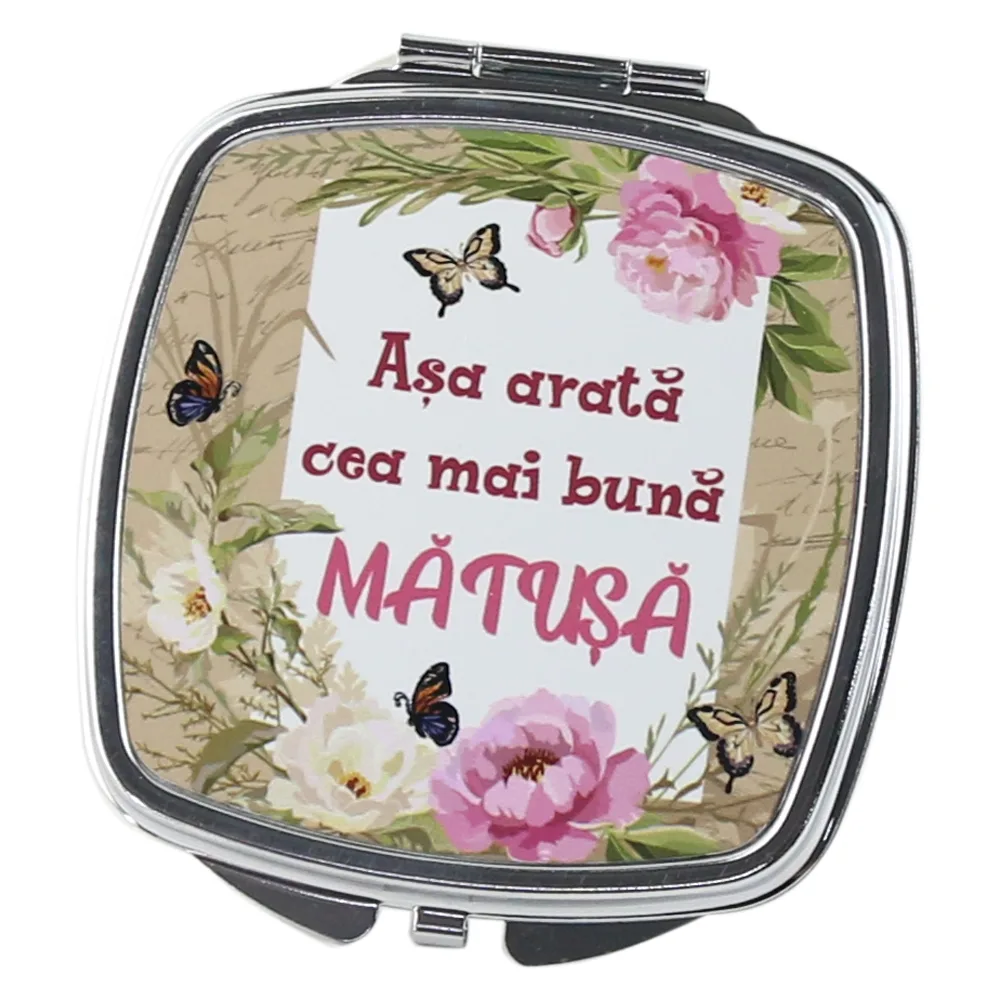 Oglinda de buzunar "Asa arata cea mai buna Matusa", 6.5 CM