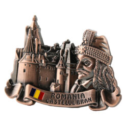 Magnet de frigider metalic 7 x 5 cm, Romania/Castelul Bran - imagine 3