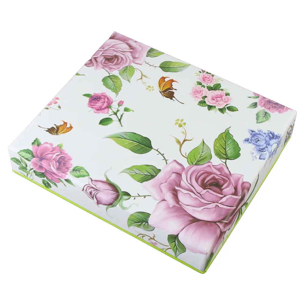 Set 6 furculite tort cu maner din ceramica, flori - imagine 2